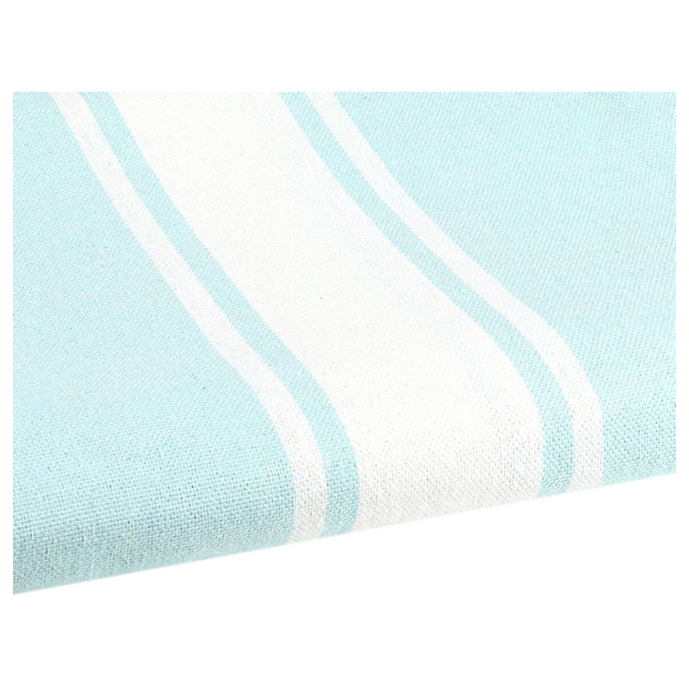 Hammam Corner - 100% Recycled Cotton Classic Beach Towel - Blue Green