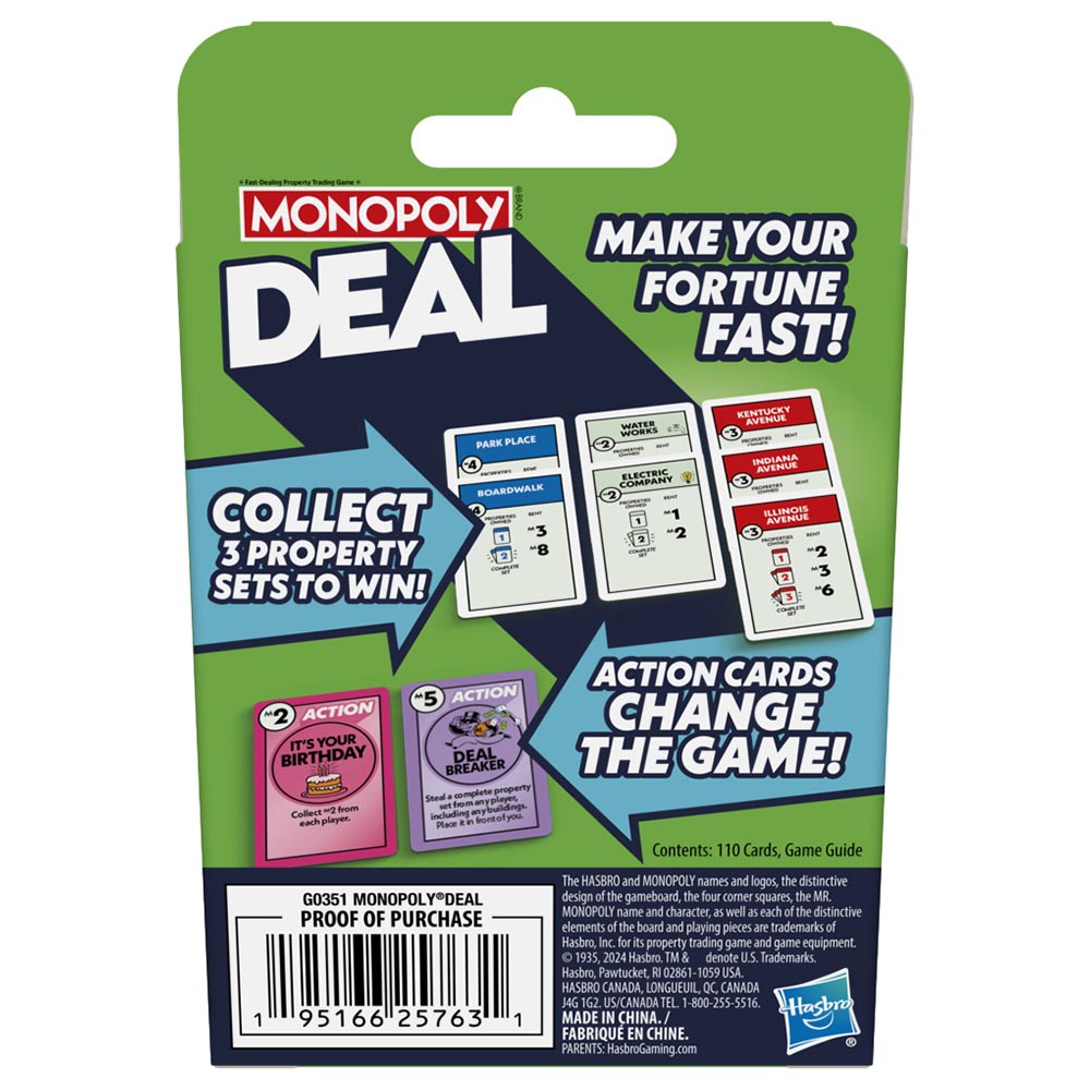 Monopoly - Quick-Playing Card Game