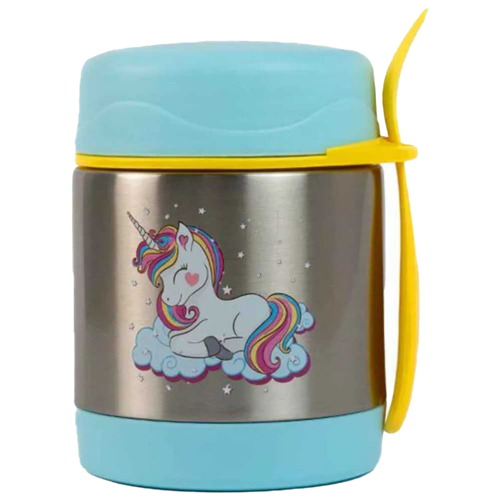 BonBon - Thermo Food Jar With Spork - Blue