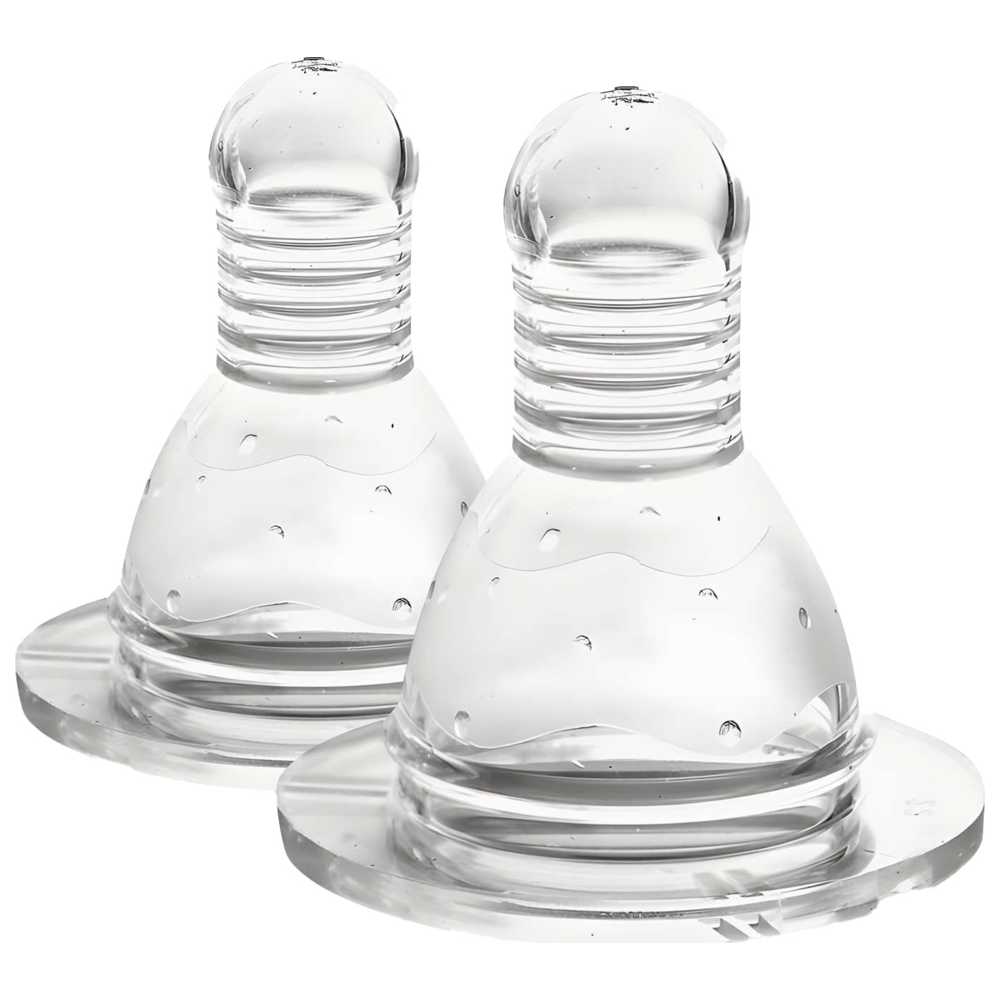 Babe - Baby Anti-Colic Silicon Nipple - Pack of 2