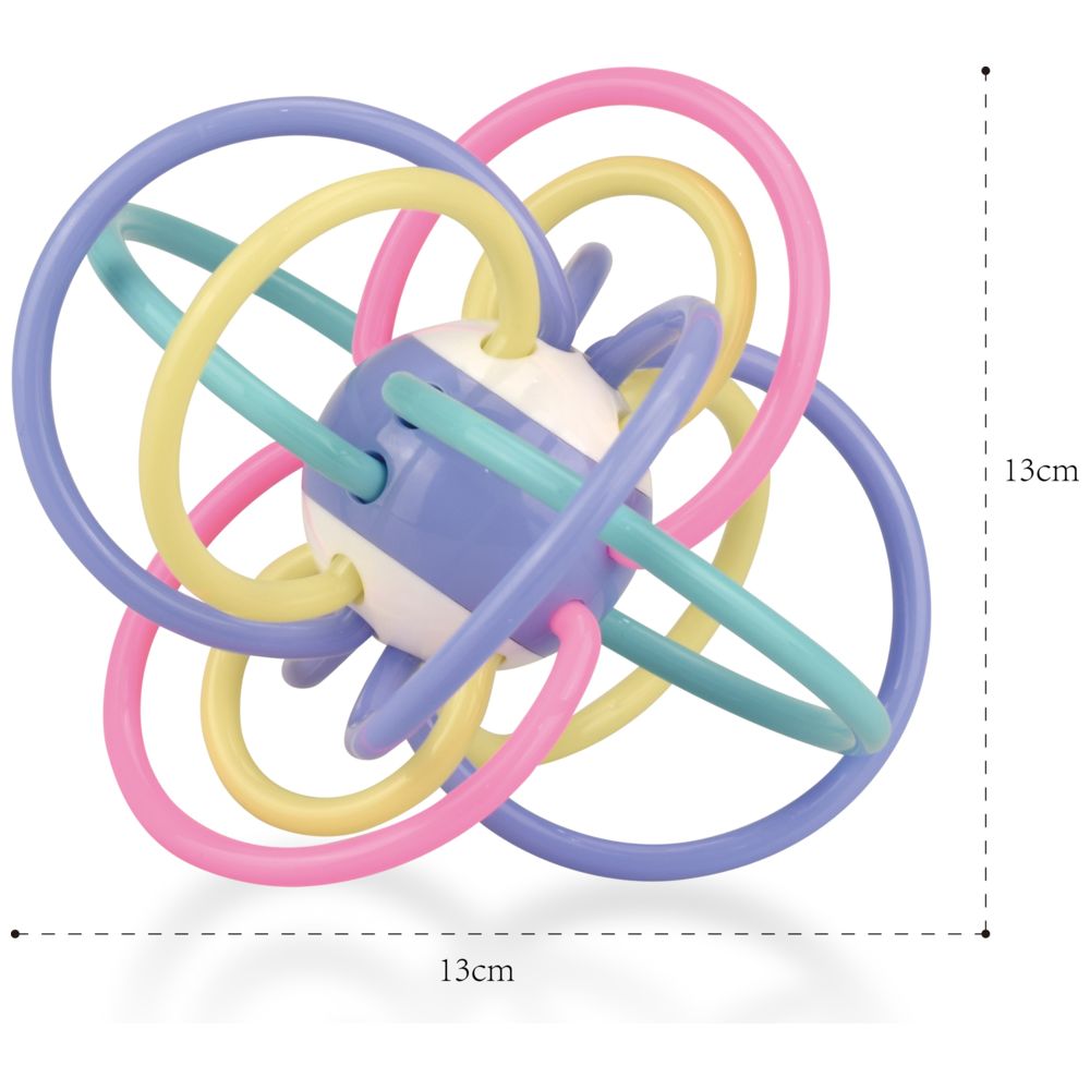 هوانجر - لعبة كرة خشخيشة التسنين للأطفال - متعددة الألوان