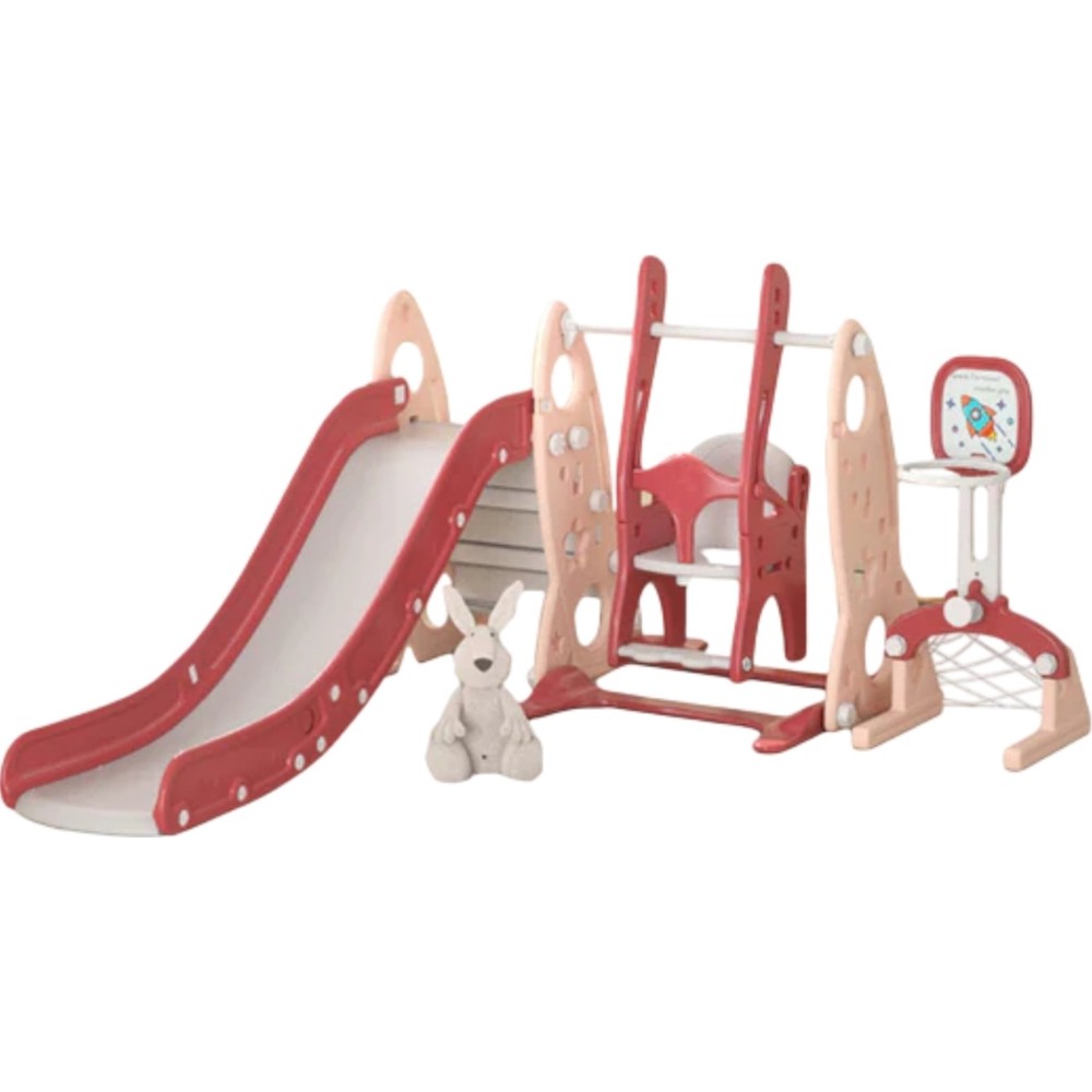 Little Angel Kids Slide, Swing, Basketball, And Football