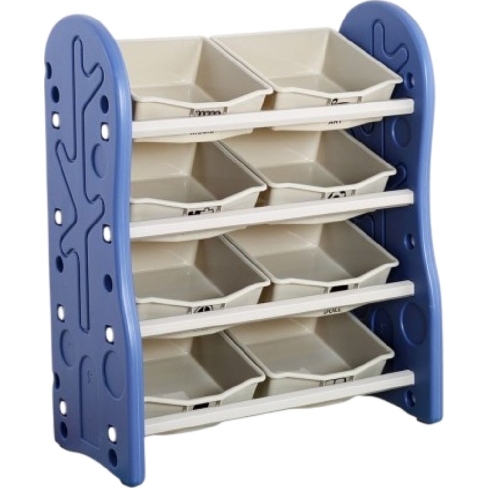 Little Angel Toy Storage Organizer With Bins For Kids Room-Blue