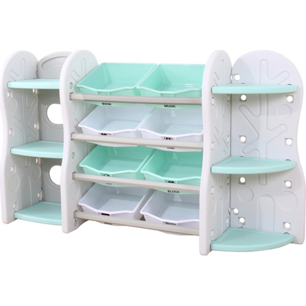 Little Angel Toy Storage Organizer WithMultiple Shelves And Bins