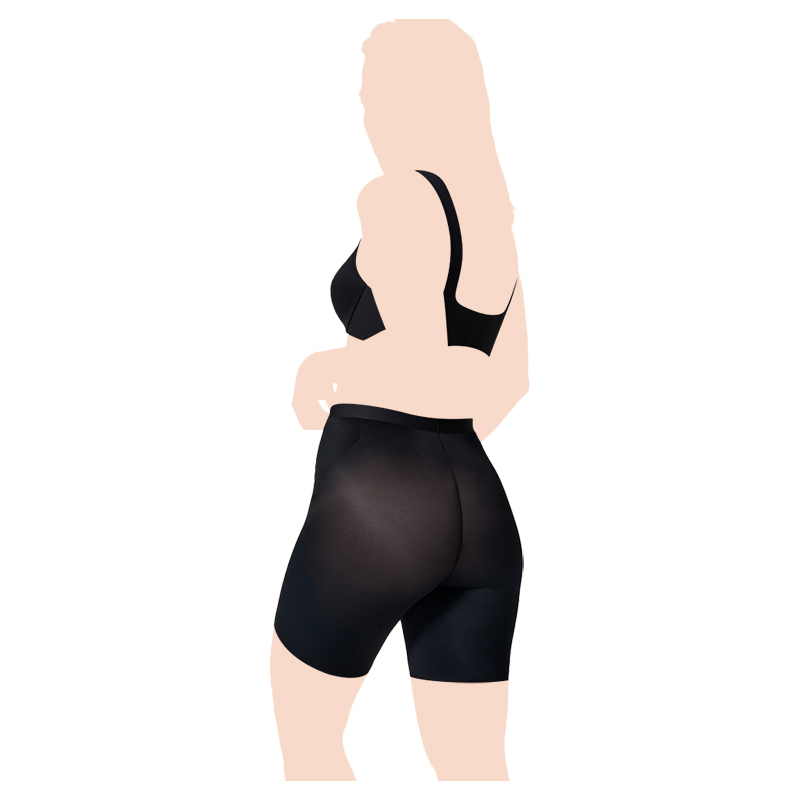 كلين - سبانكس - شورت متوسط الخصر - أسود