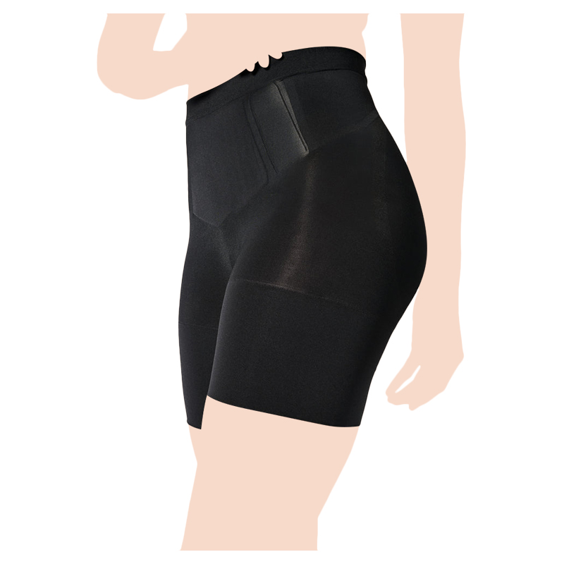 كلين - سبانكس - شورت متوسط الخصر - أسود