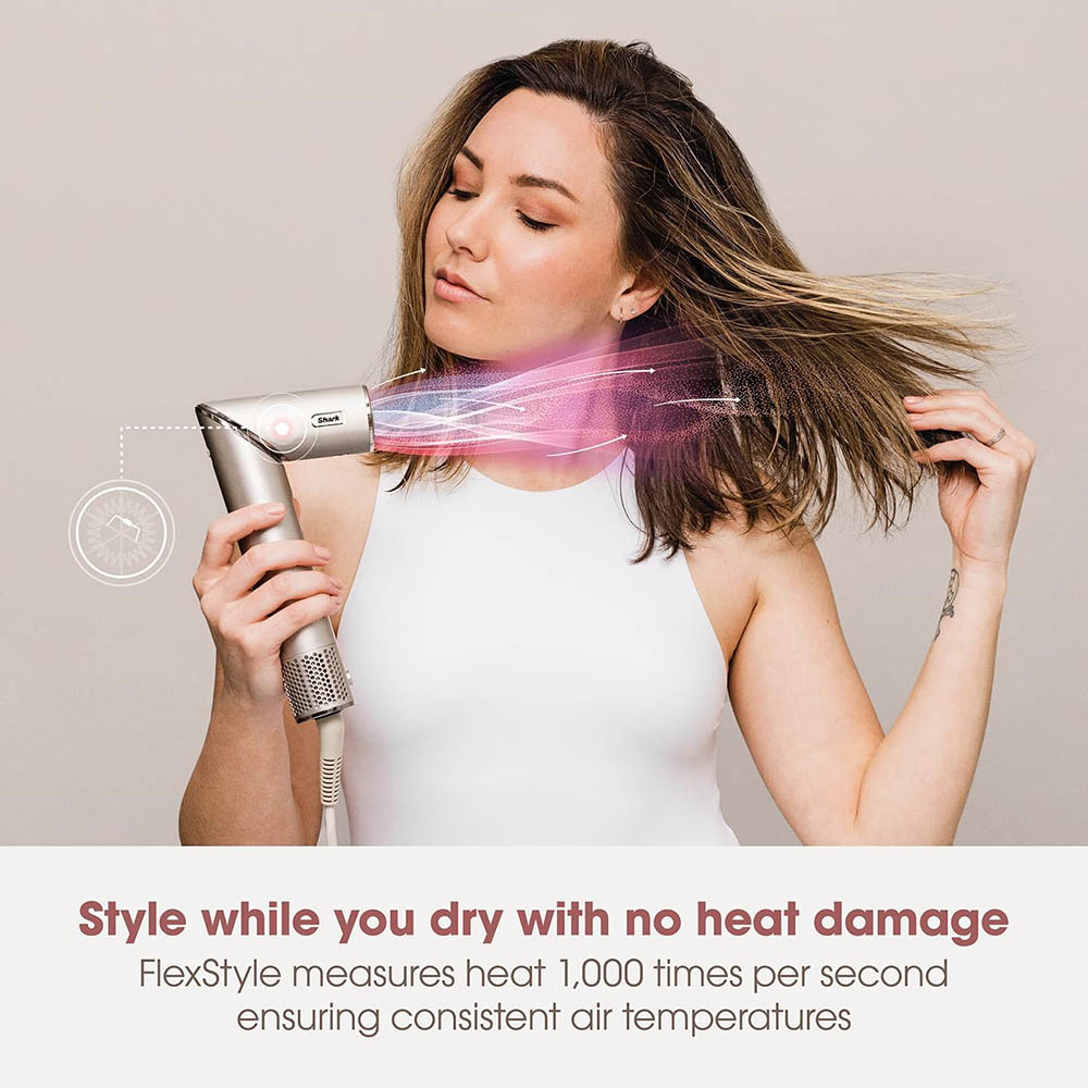Shark - FlexStyle 5-in-1 Air Styler And Hair Dryer - Stone - 1400 W
