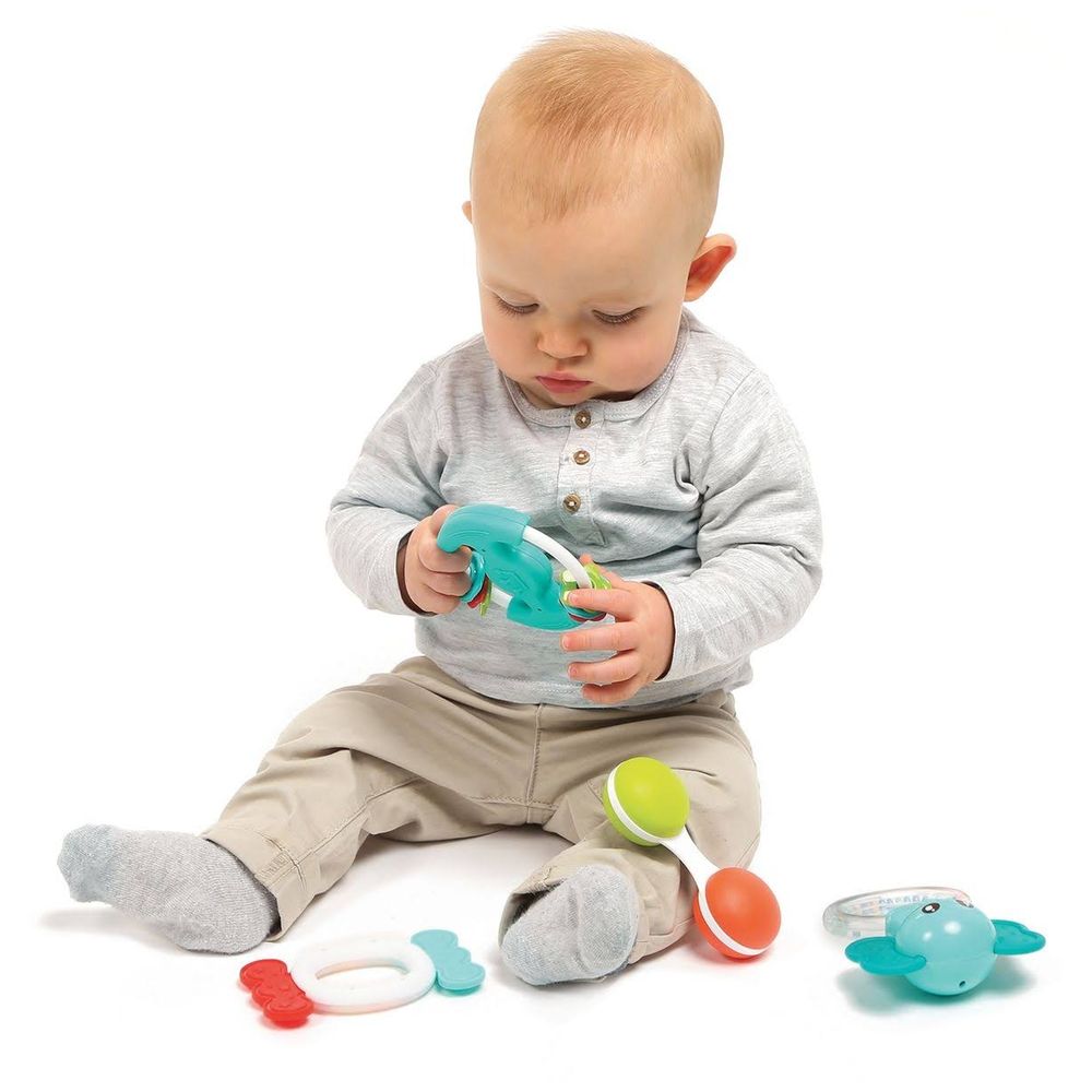 Huanger - Baby Candy Teether With Rattle - Red