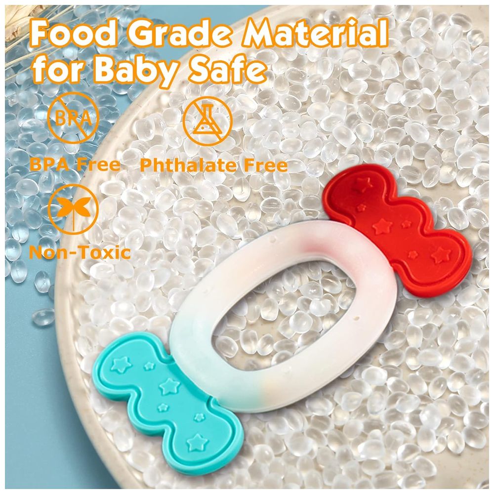 Huanger - Baby Candy Teether With Rattle - Red