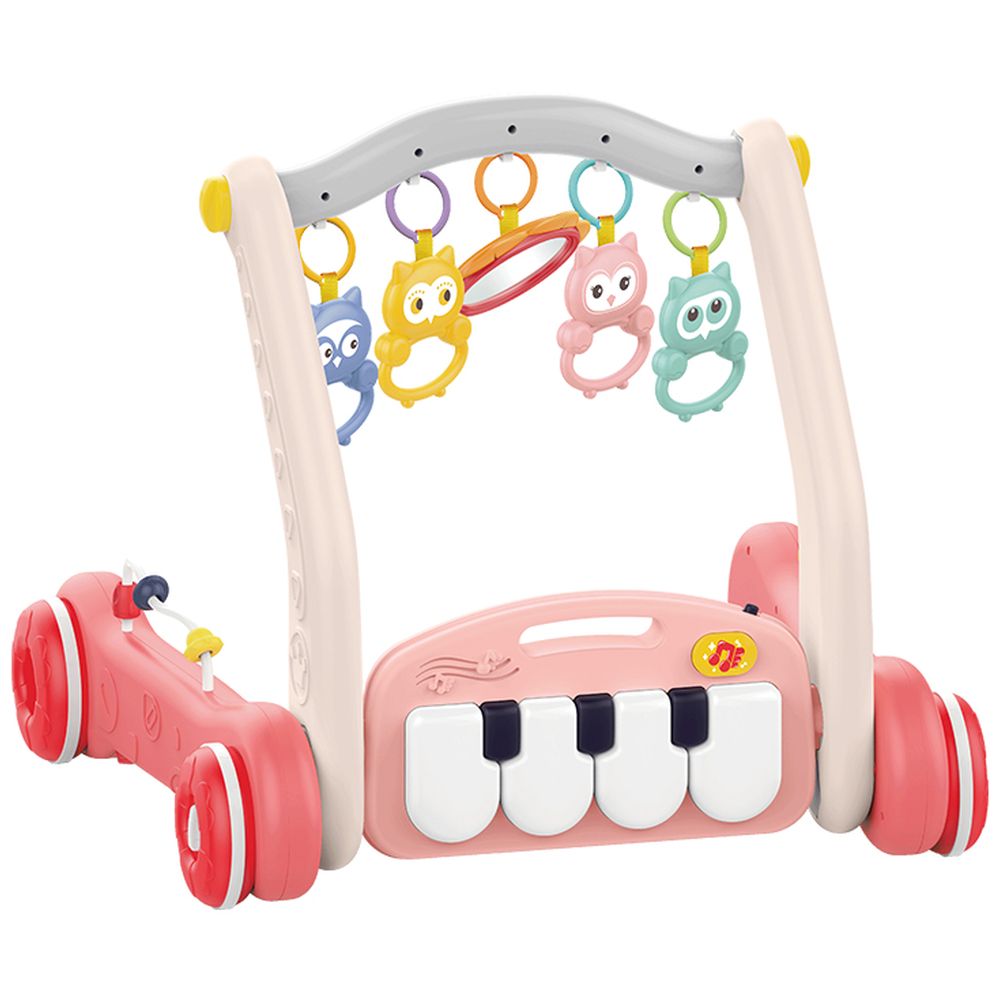 Huanger - 2-In-1 Baby Musical Piano Playmat & Walker
