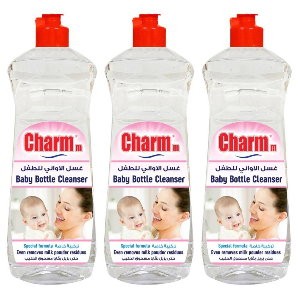 Charmm Baby Bottle Cleanser - 1L - Pack of 3