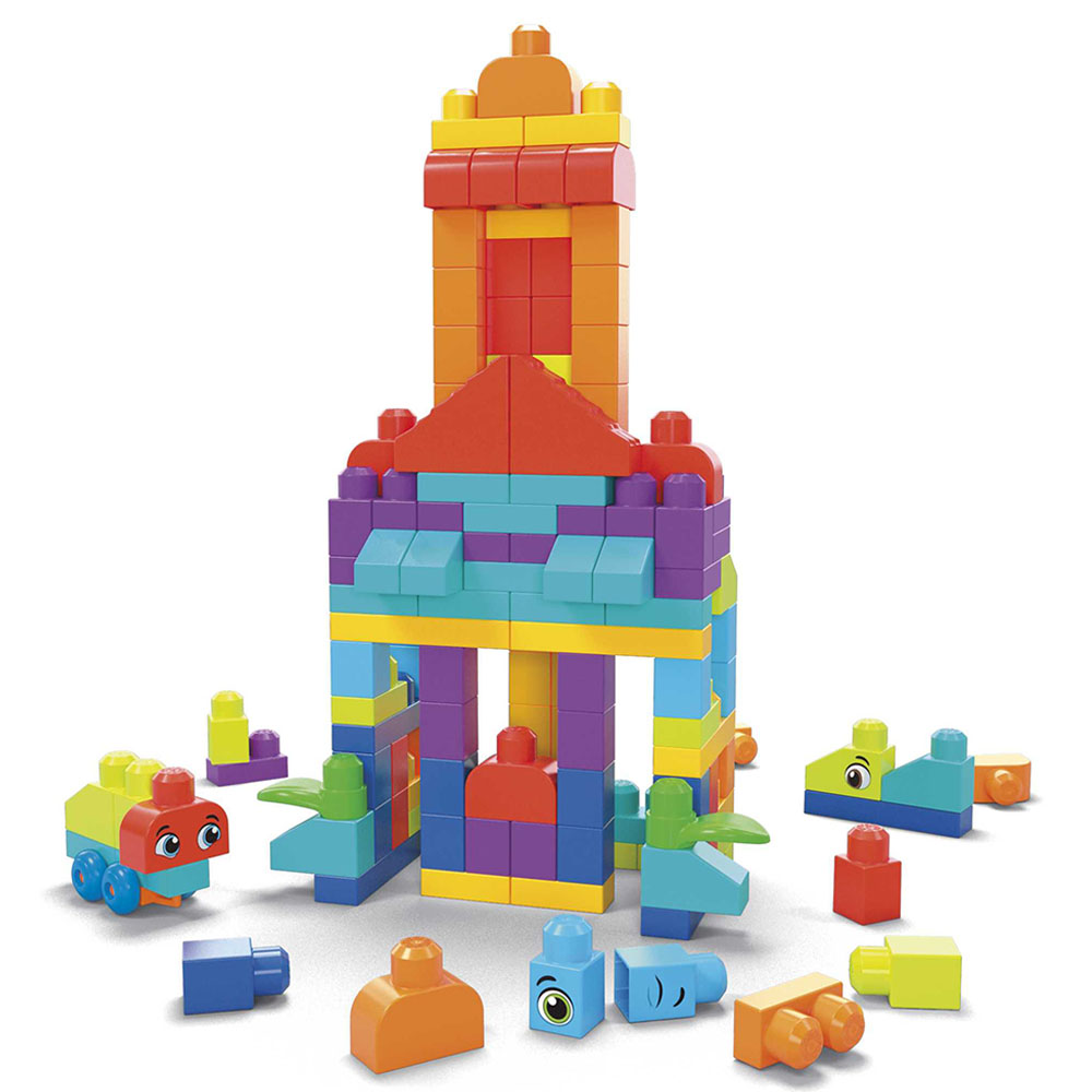 ألعاب ماتيل - شنطة مكعبات التركيب ميجا بلوكس - 150 قطعة