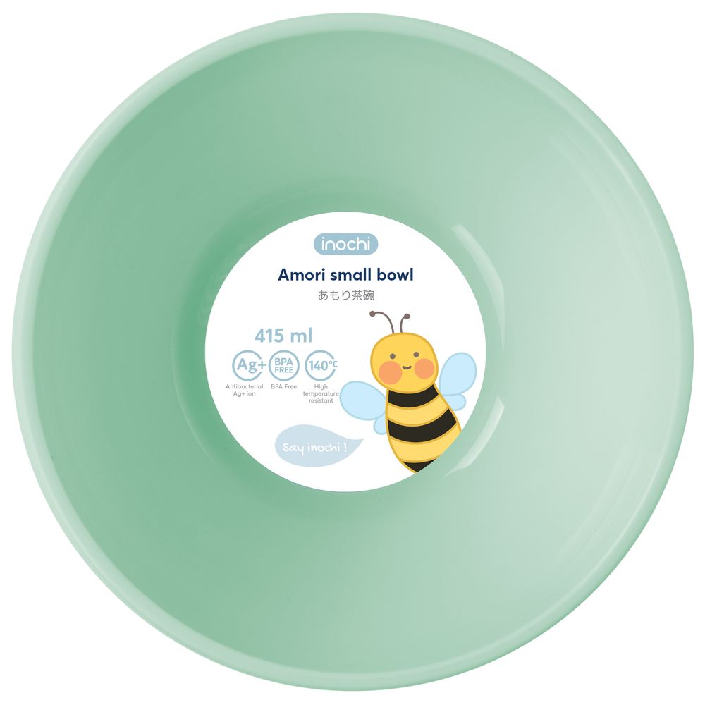 Inochi Amori Small Baby Feeding Bowl 415ml - Tea Green Matcha