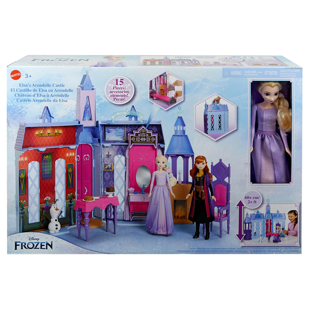 Mattel Games - Disney Frozen Arendalle Castle With Doll - 15pcs