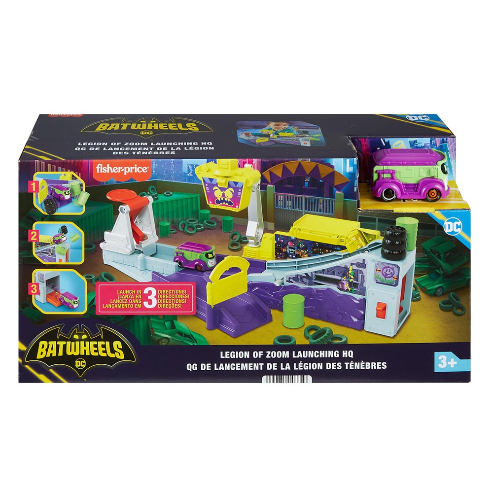 مجموعة ألعاب سيارات فيشر برايس ليجن أوف زووم إتش كيو