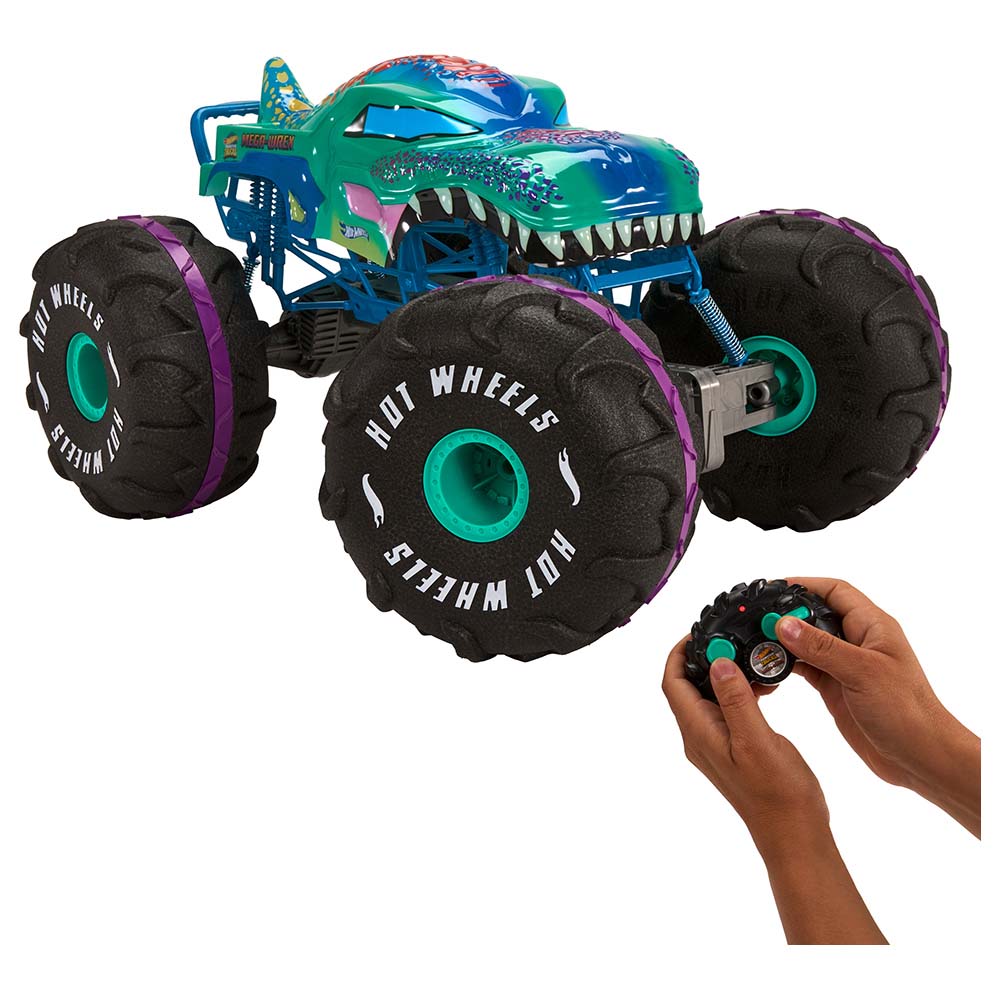 هوت ويلز - شاحنة مونستر ميجا ريكس للتحكم عن بعد 1/6