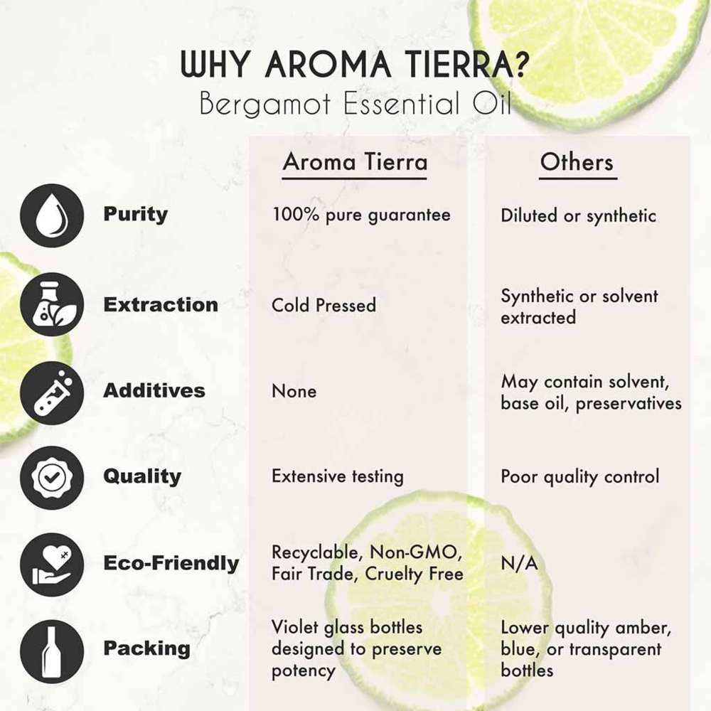 Aroma Tierra - Organic Bergamot Essential Oil - Italy - 10ml