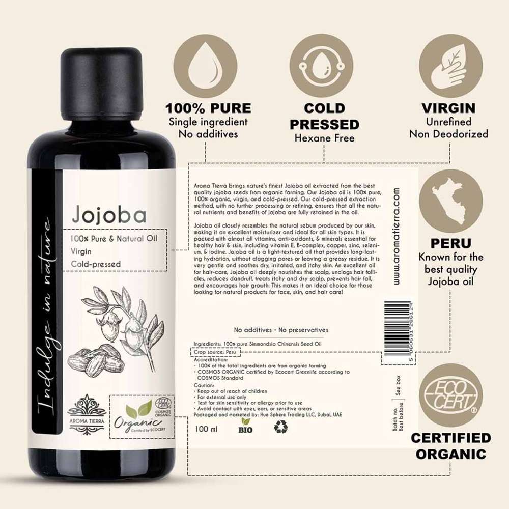 Aroma Tierra - Organic Jojoba Oil - 100ml
