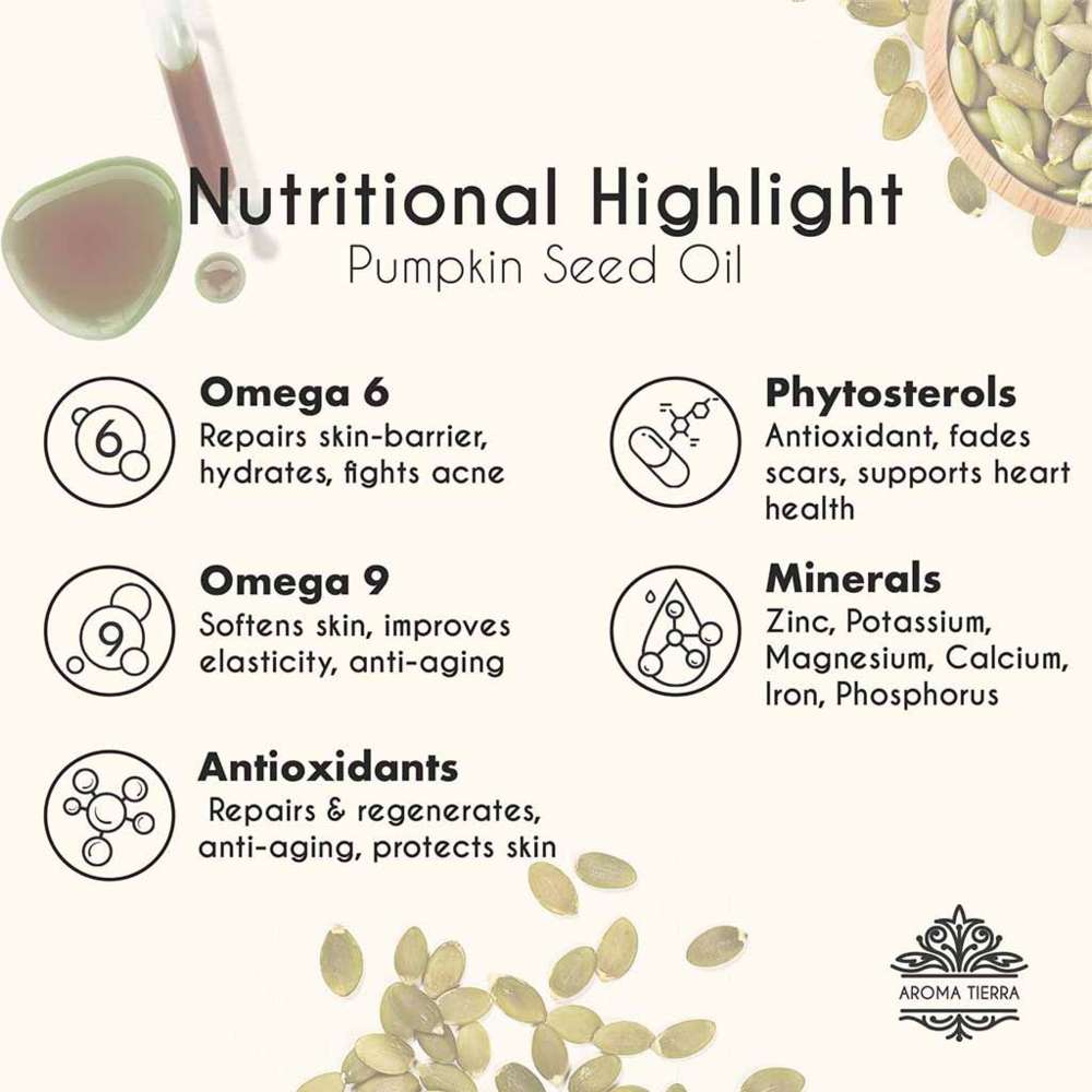 أروما تييرا - زيت بذور اليقطين عضوي - 30 مل