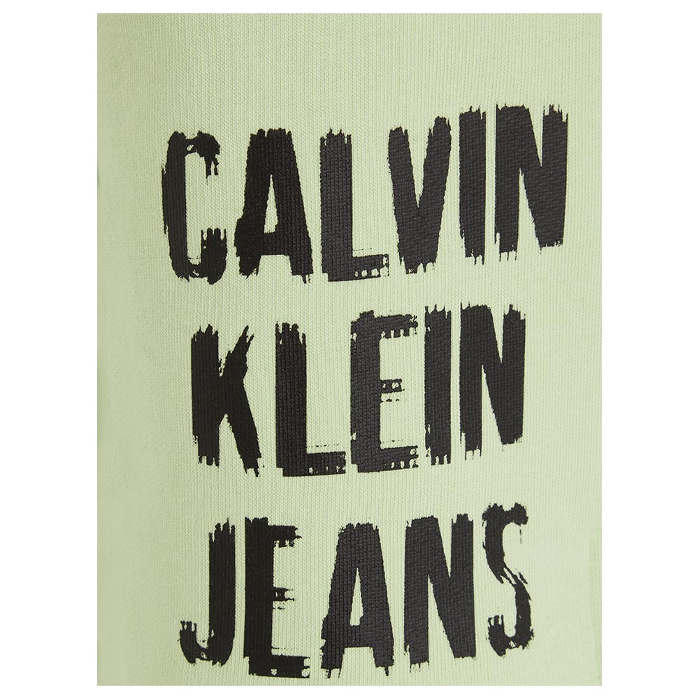 كالفن كلاين - شورت قصة مريحة بشعار بكسل - أخضر