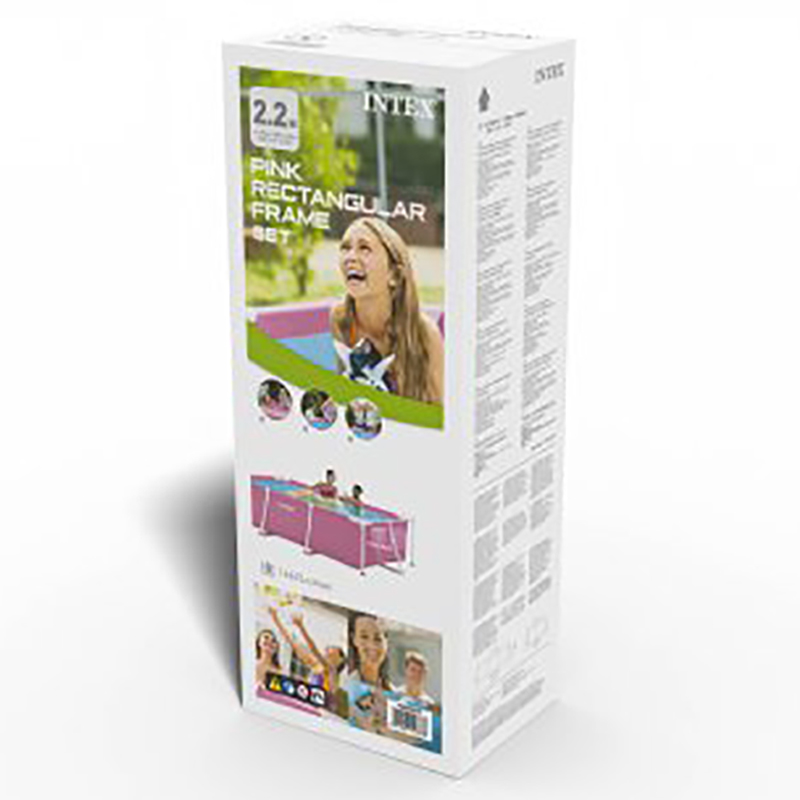 انتكس - بركة سباحة مستطيلة - زهري