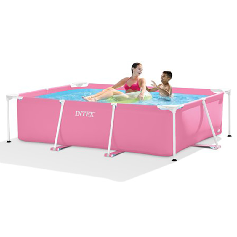 انتكس - بركة سباحة مستطيلة - زهري