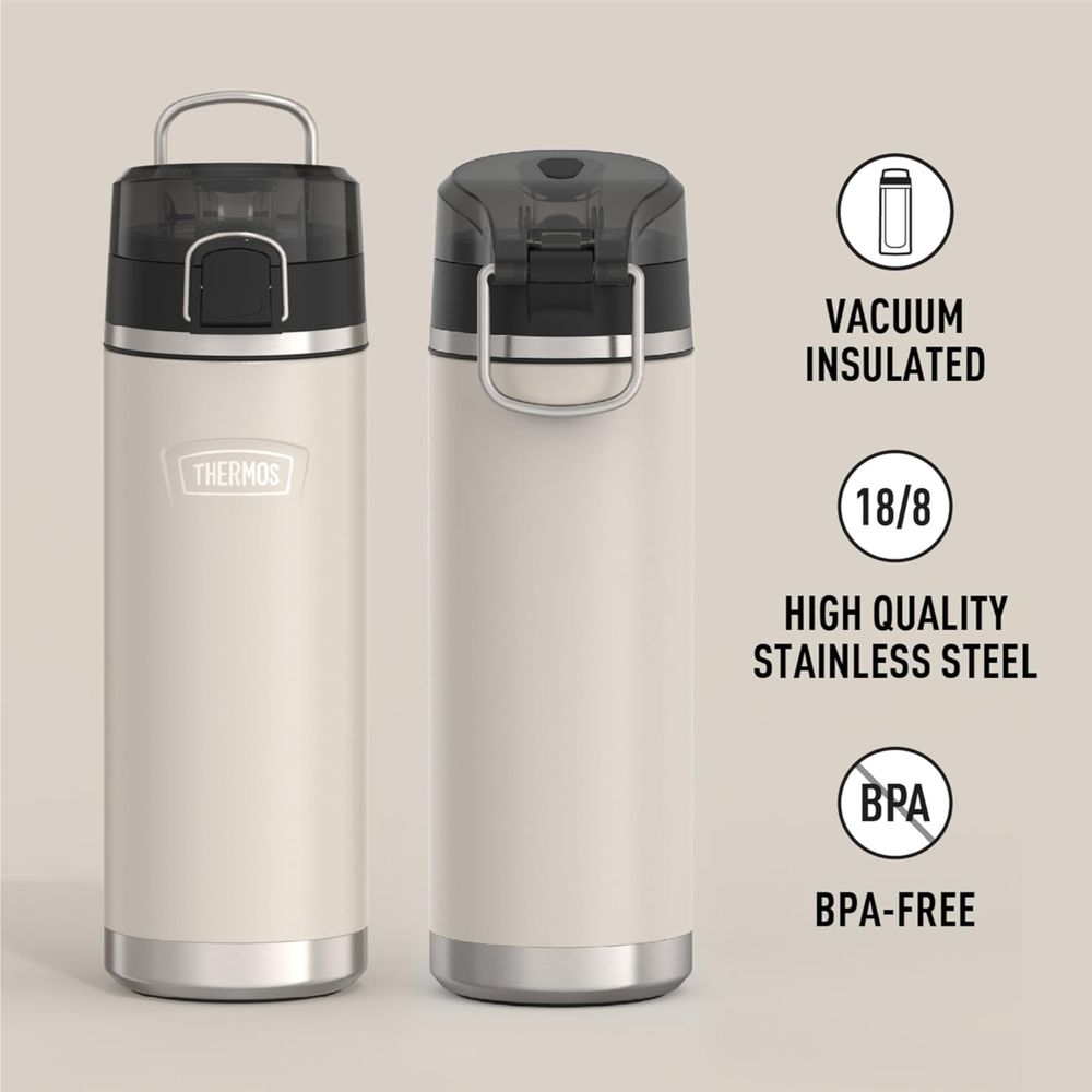 Thermos - Icon Vacuum Insulated Bottle With Spout - Sandstone - 710ml