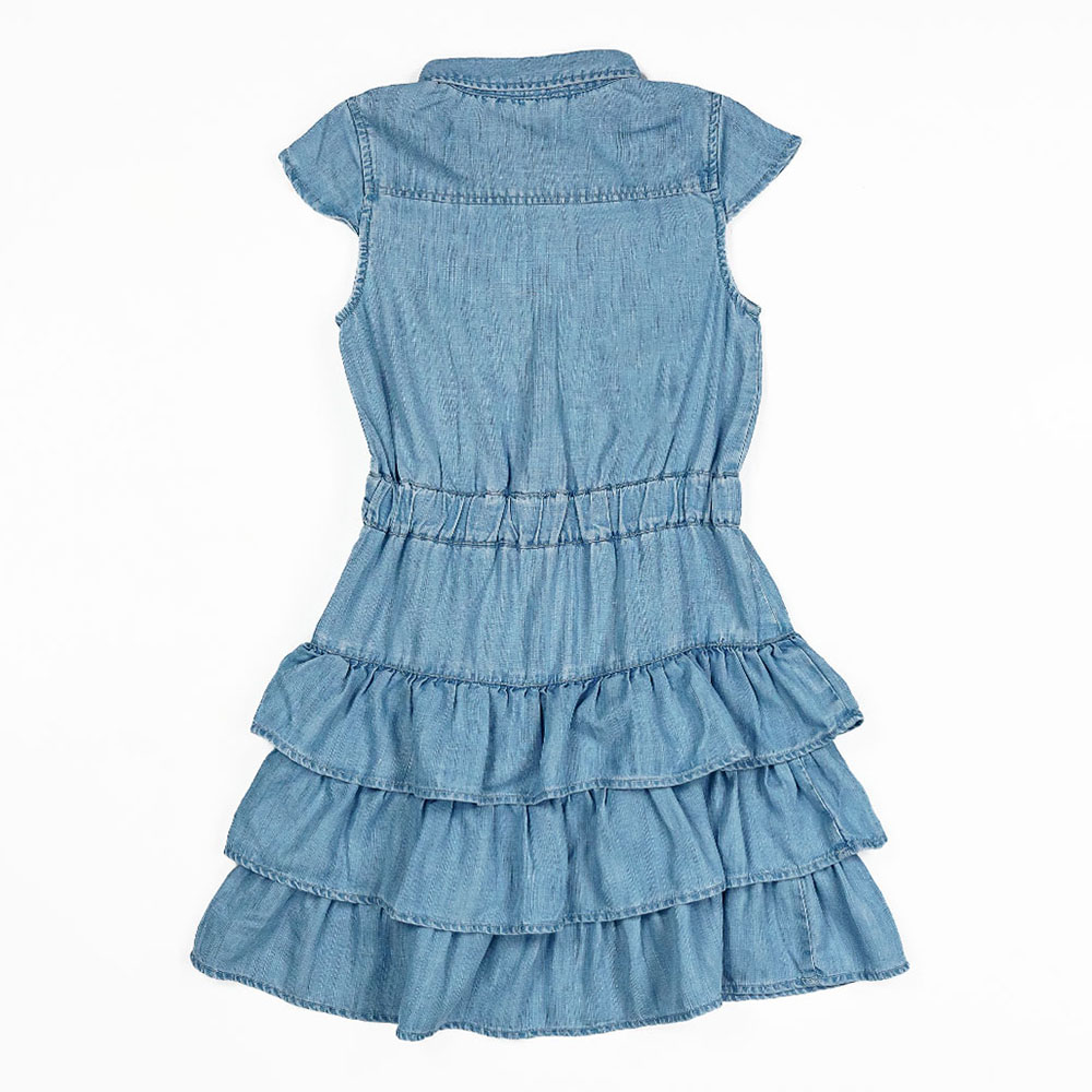 Guess - Lyocell Denim Cap Sleeve Dress - Light Blue
