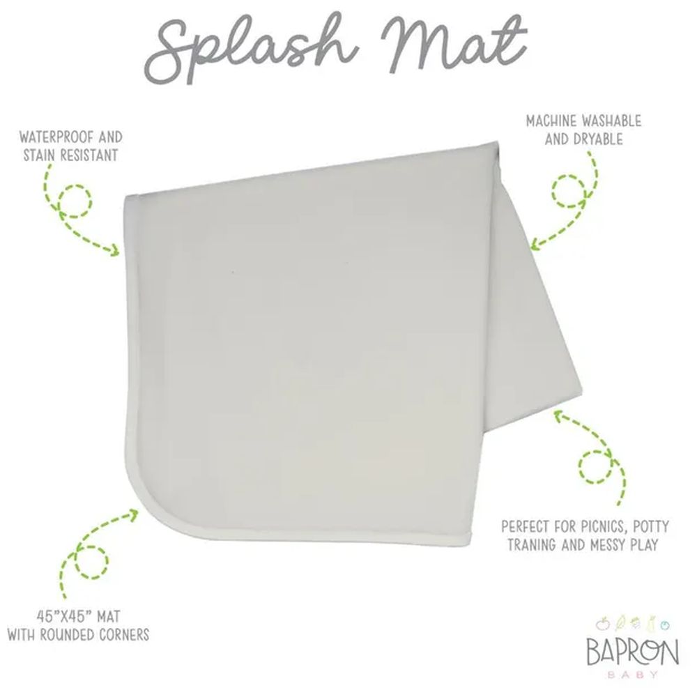 BabpronBaby Splash Mat - Solid Champagne Minimalist - 114 x 114 cm