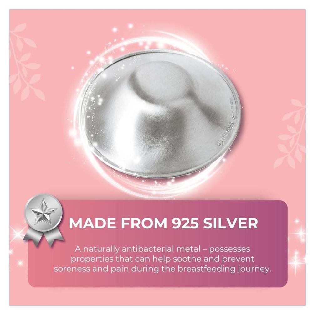 Silverette Silver Nursing Cups - XL