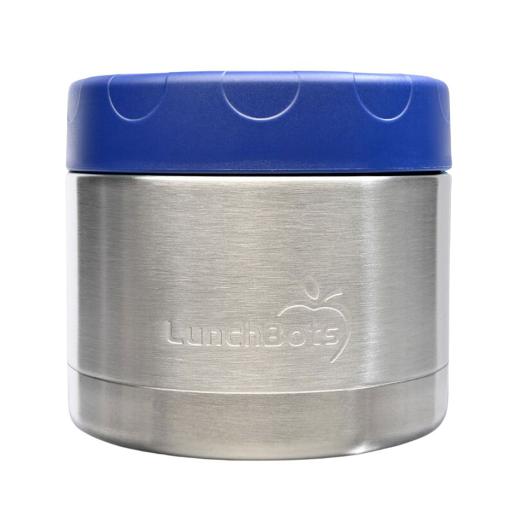 Lunchbots - Wide Thermal Food Jar - Stainless Steel - 350ml - Navy