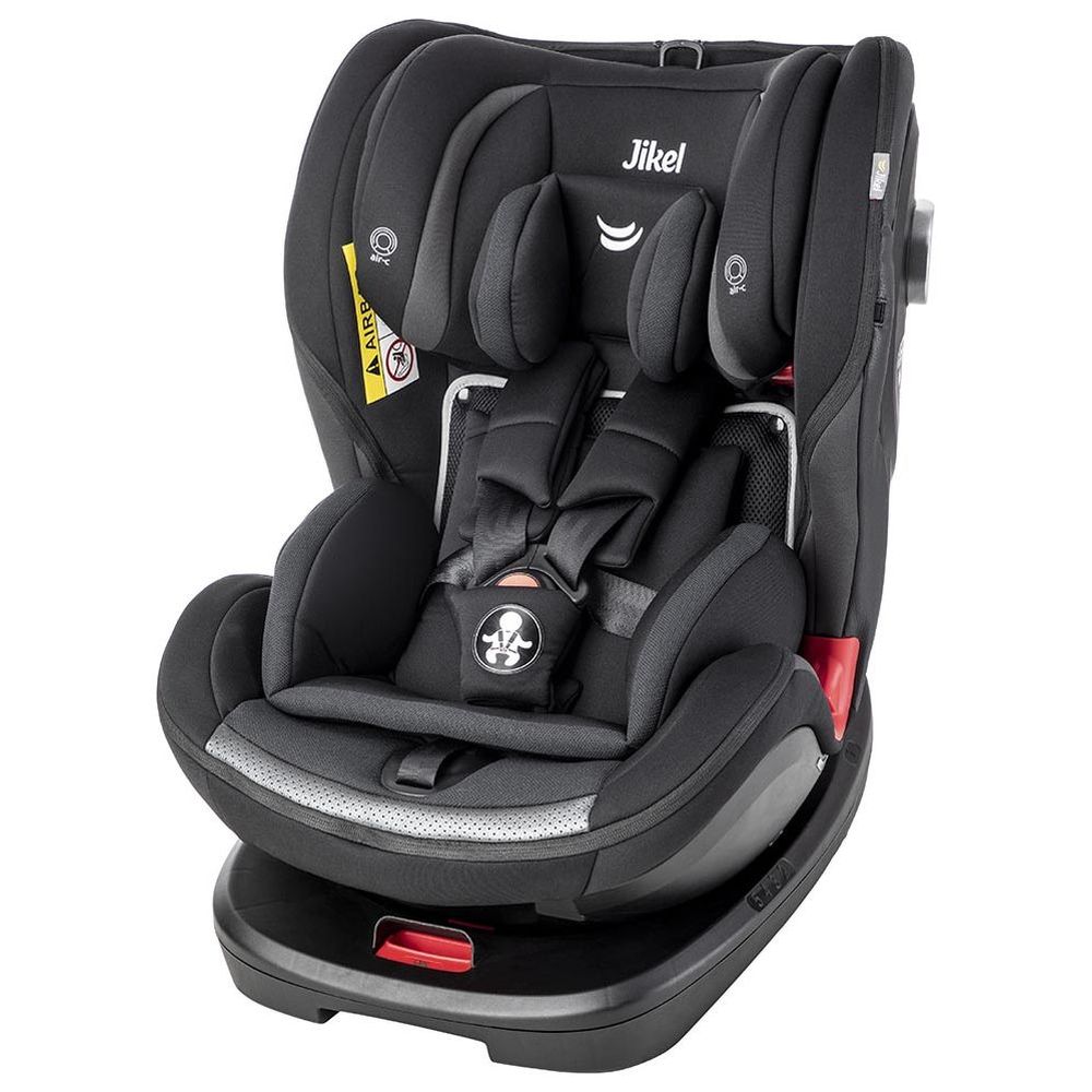 Jikel Saturn Zip 360 Rotating IsoFix All-in-one Car Seat - Black