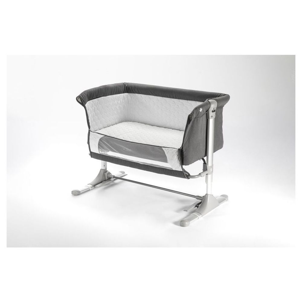 Jikel Nova Bedside Crib - Charcoal