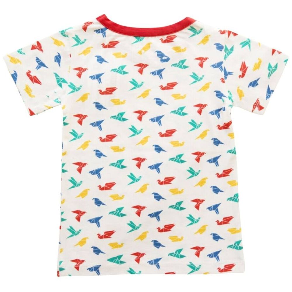 Ola Otter - Baby Round Neck Oversize Tee - Gummy Birds