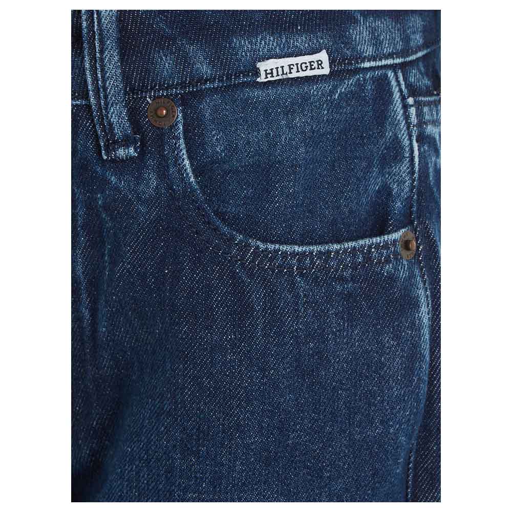 Tommy Hilfiger - Modern Straight Label Denim Pant - Blue