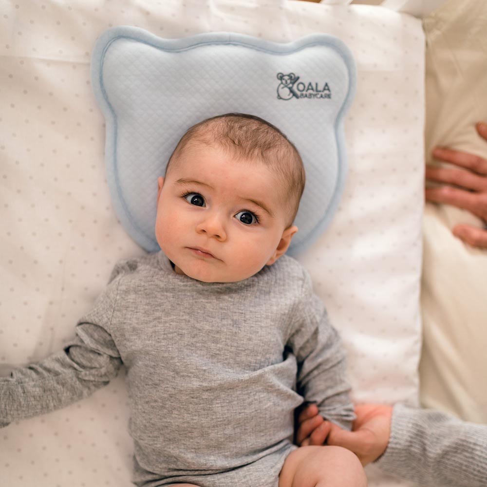كوالا بيبي كير - وسادة مثالية للرأس المسطح للأطفال - أزرق