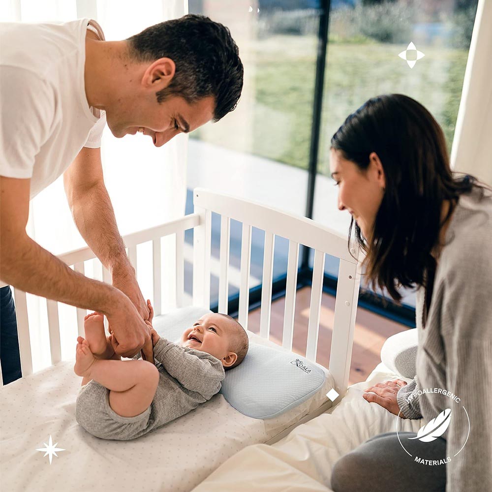 كوالا بيبي كير - وسادة أطفال مثالية للرأس المسطحة - أزرق