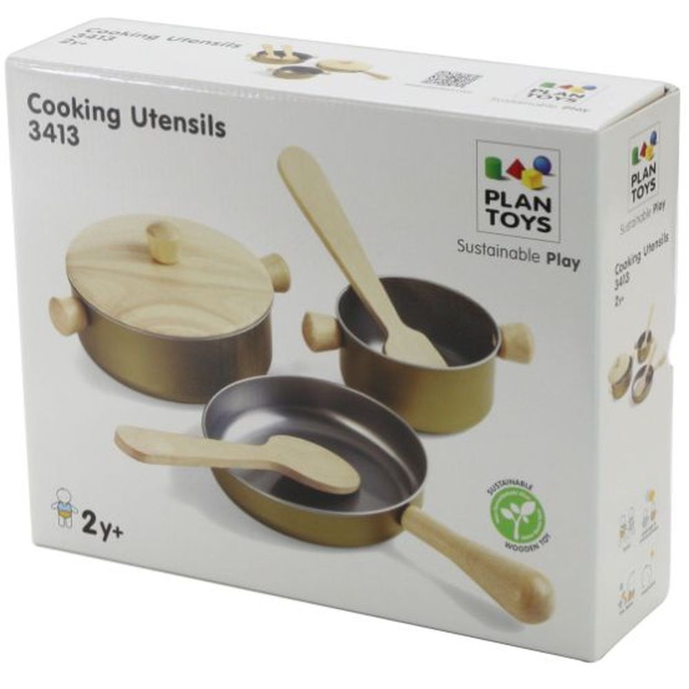 Plan Toys - Cooking Utensils Set