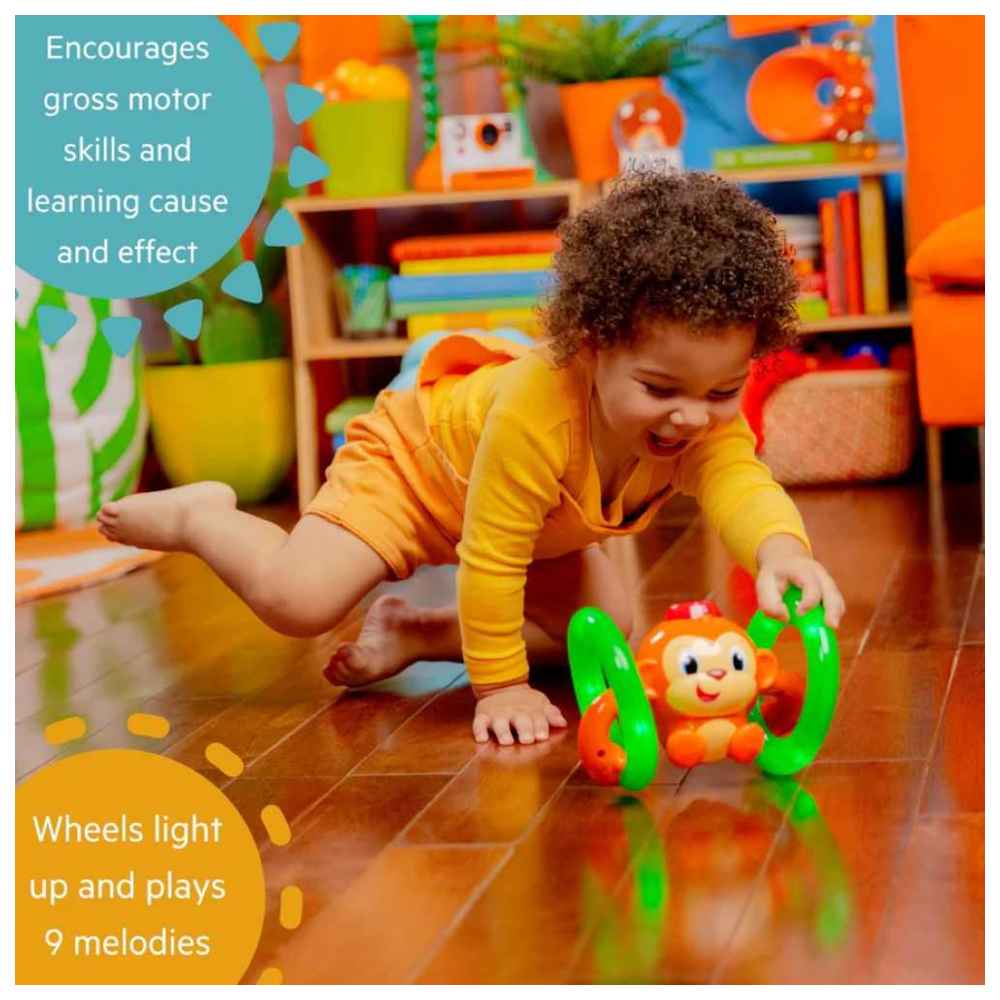 Bright Starts - Lights, Lights Baby Roll & Glow Monkey
