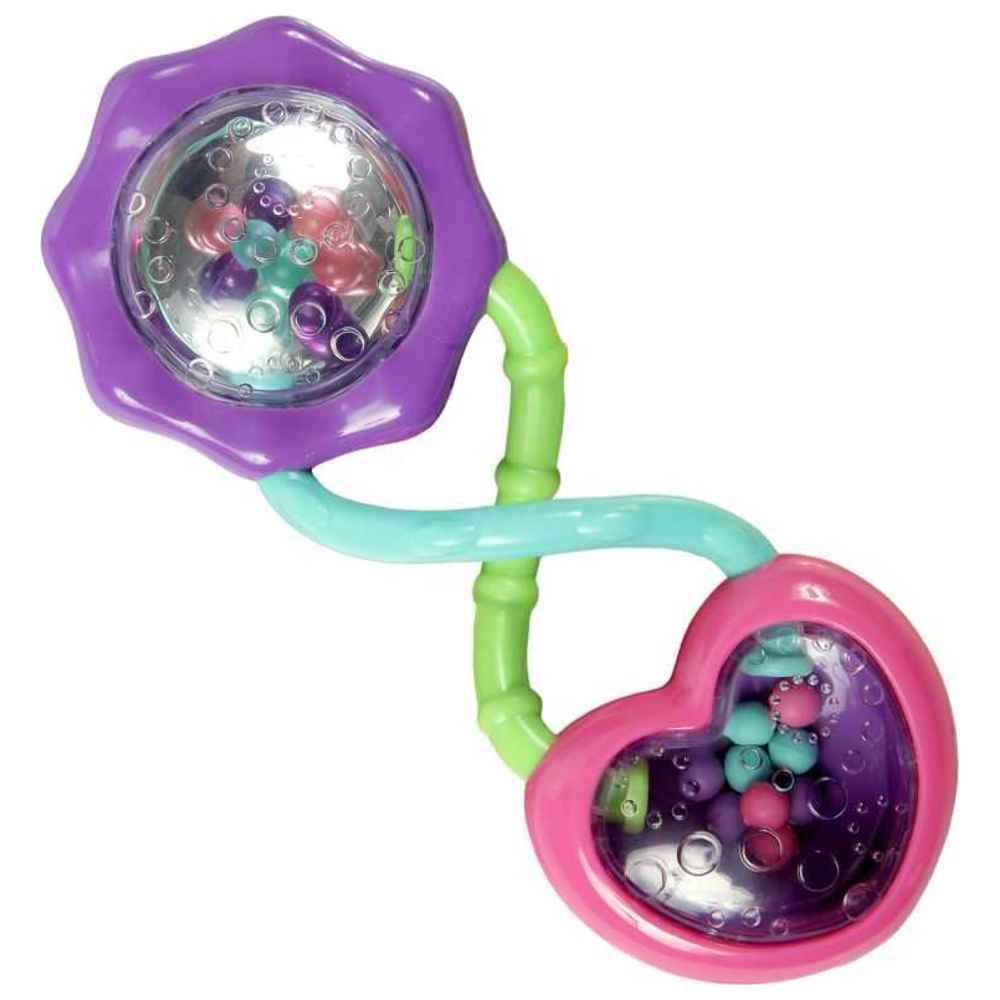 Bright Starts - Pink Barbell Rattle