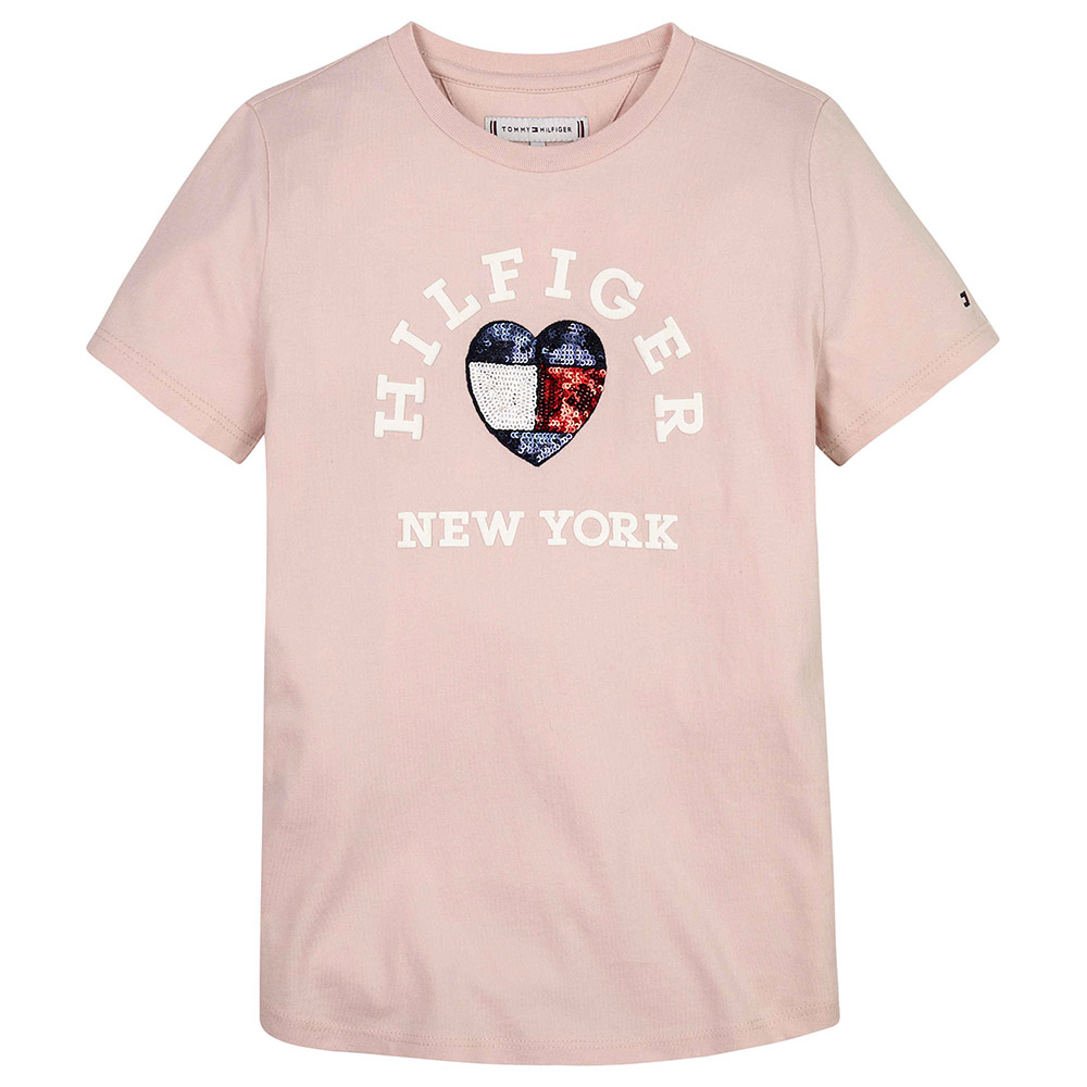 تومي هيلفيغر - تيشيرت كم قصير - ترتر - هيلفيغر - زهري