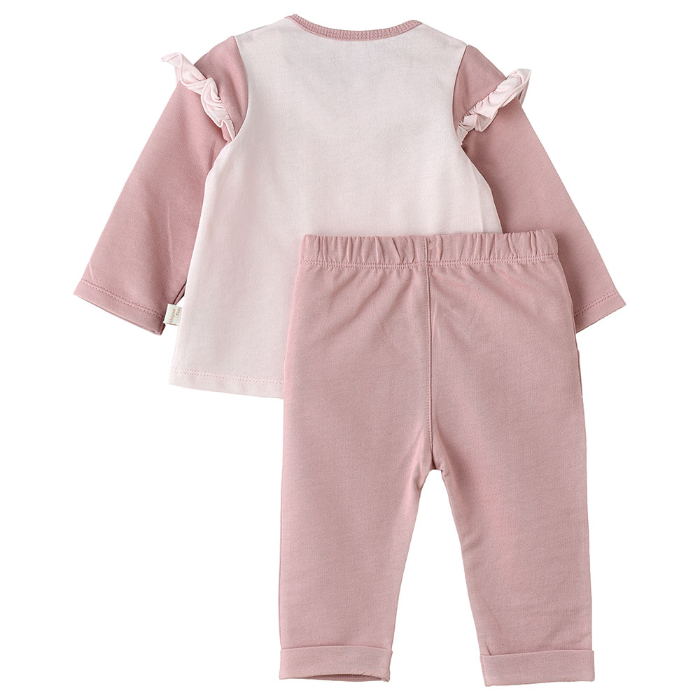 Tiny Hug - Long Sleeve T-Shirt & Pyjama Set - Pink