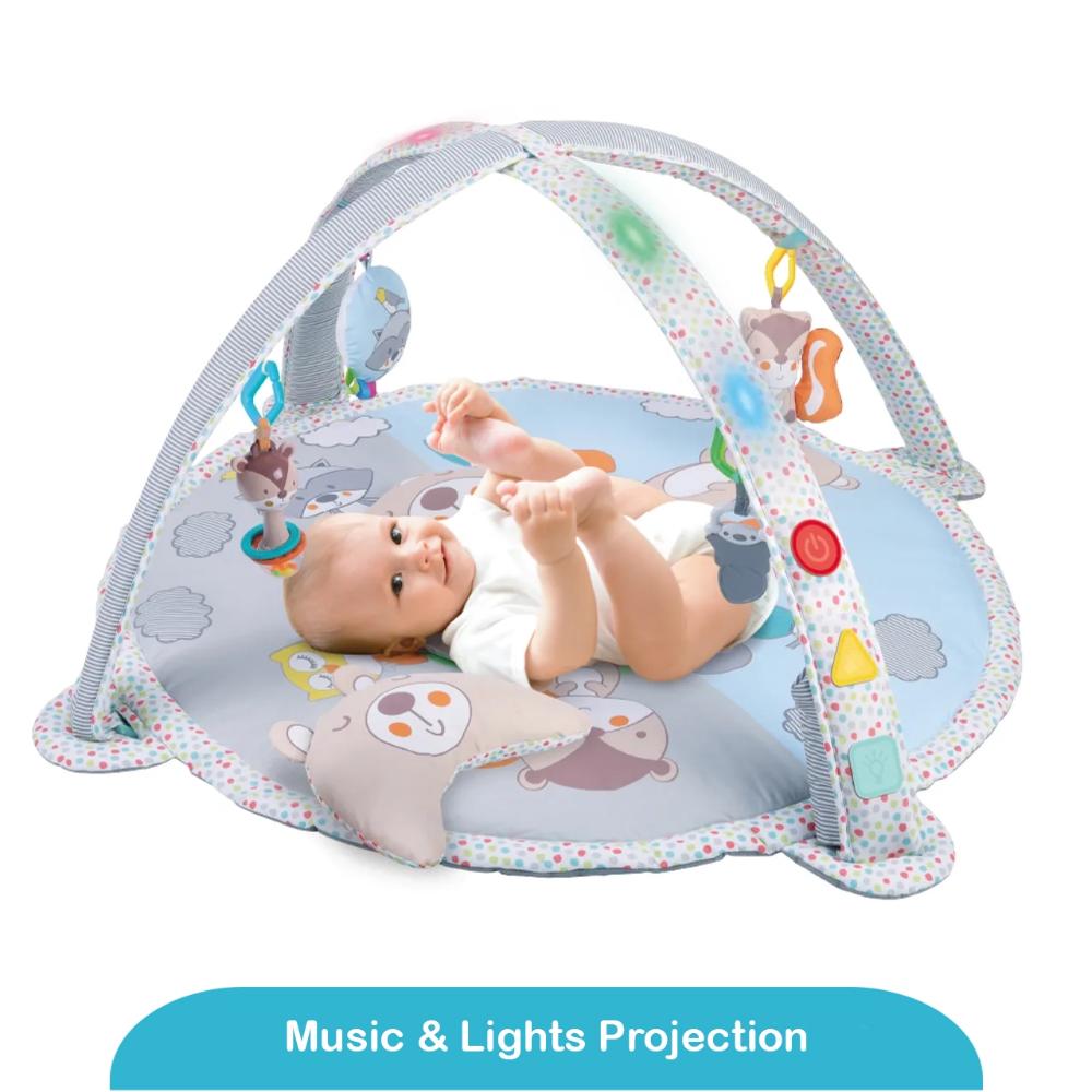 Little Learners Musical Activity Play Mat with Light Projector