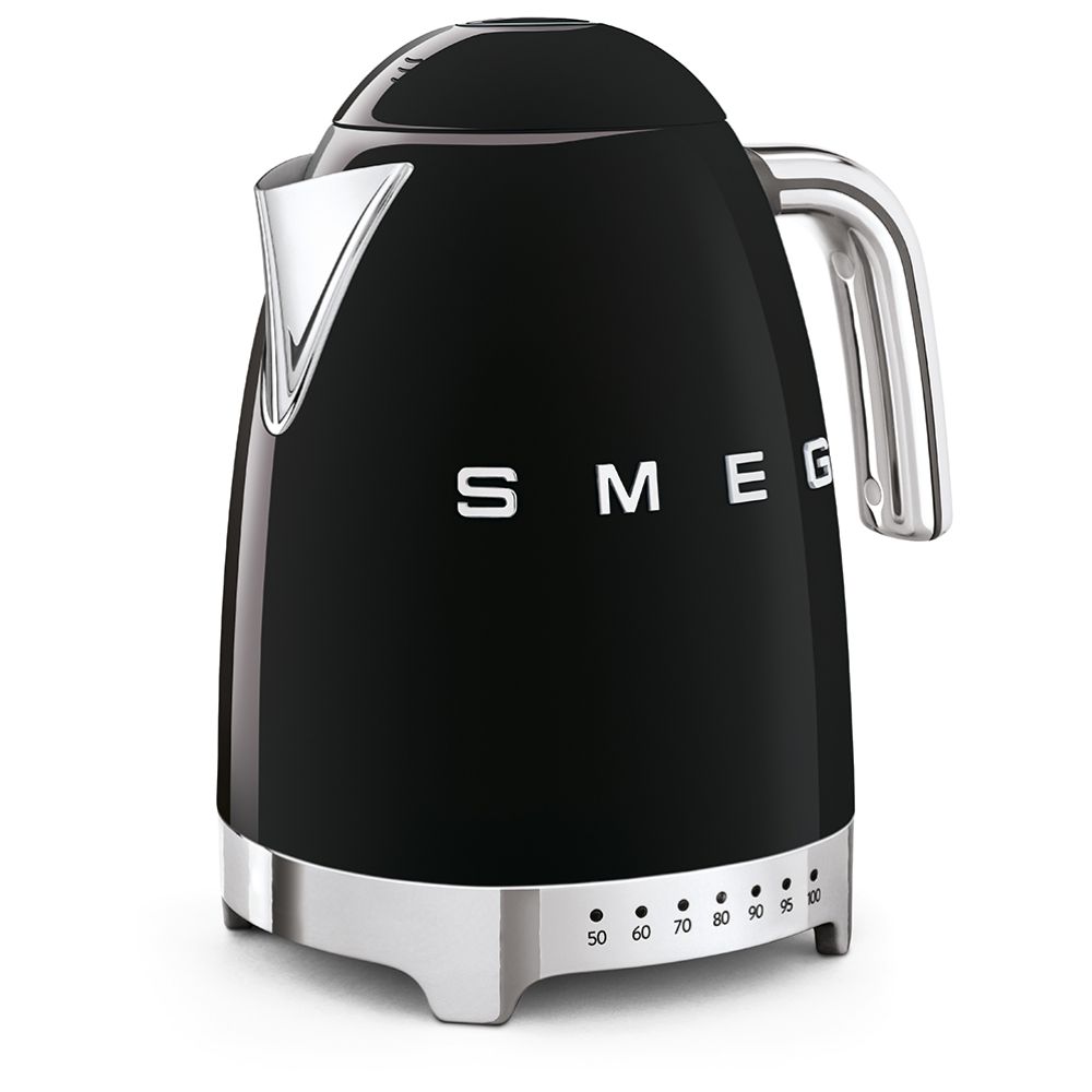 Smeg - 50'S Retro Temperature Kettle - Black - 1.7 L - 3000 W