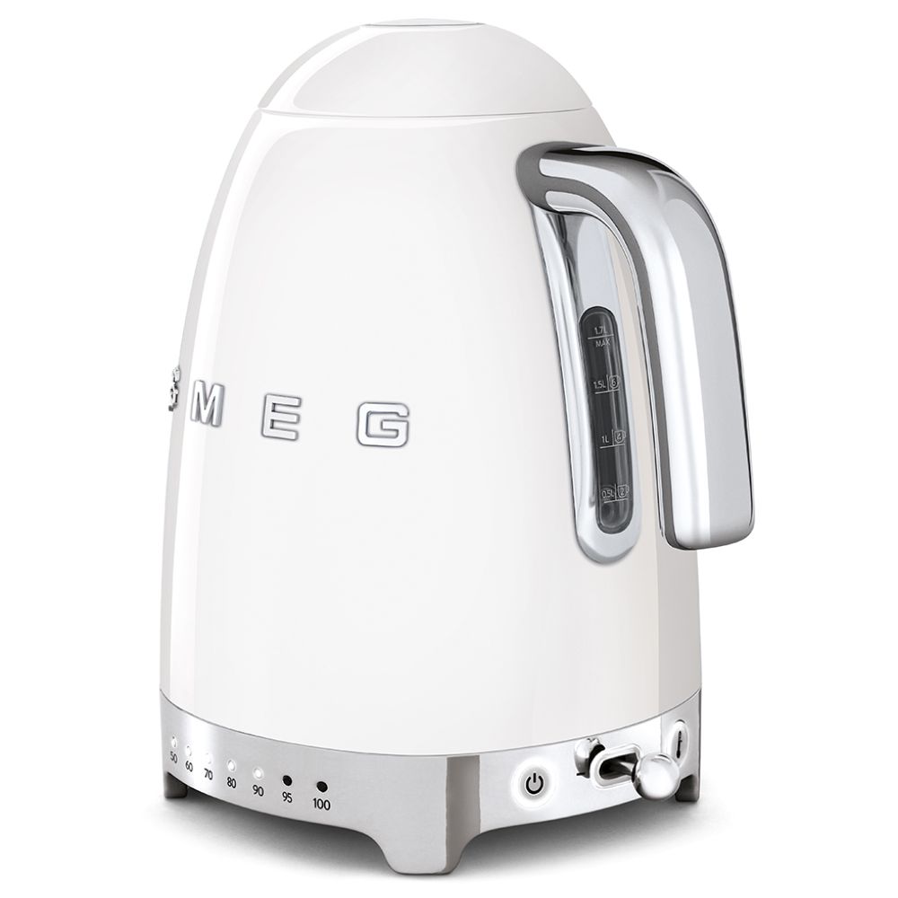 Smeg - 50'S Retro Temperature Kettle - White - 1.7 L - 3000 W