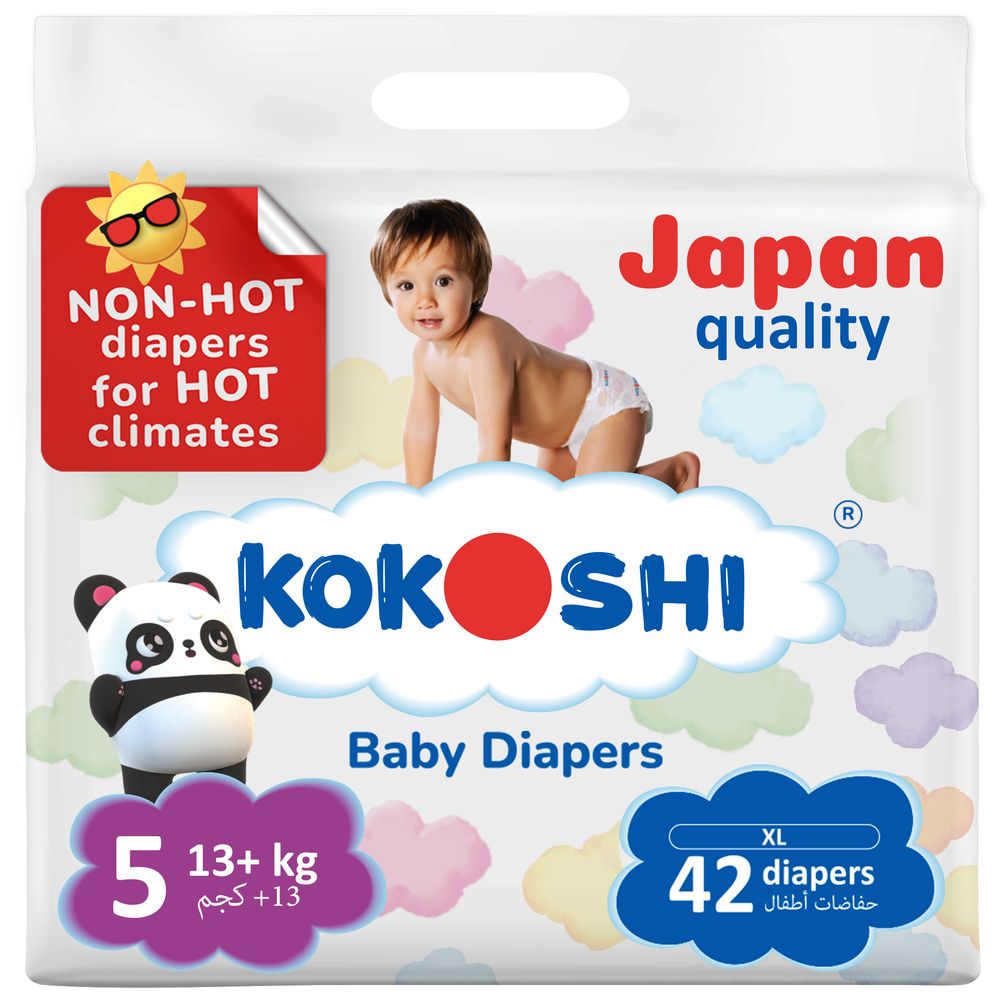 Kokoshi - Premium Baby Diapers Size 5 13+kg - Pack of 42