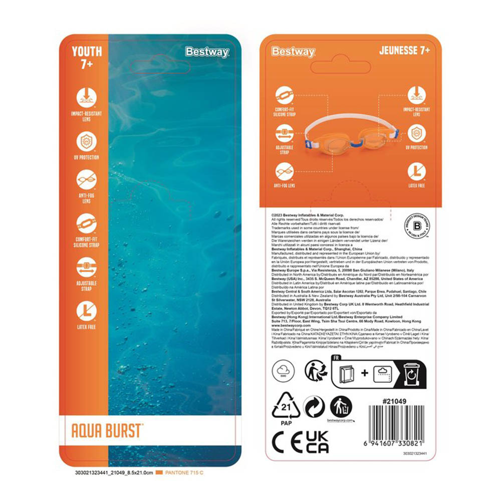 بيست واي - نظارة سباحة ويف كريست - أزرق فاتح