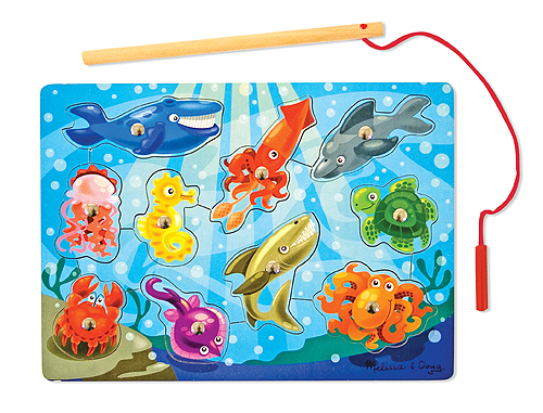 Melissa & Doug Magnetic Wooden Game Fishing