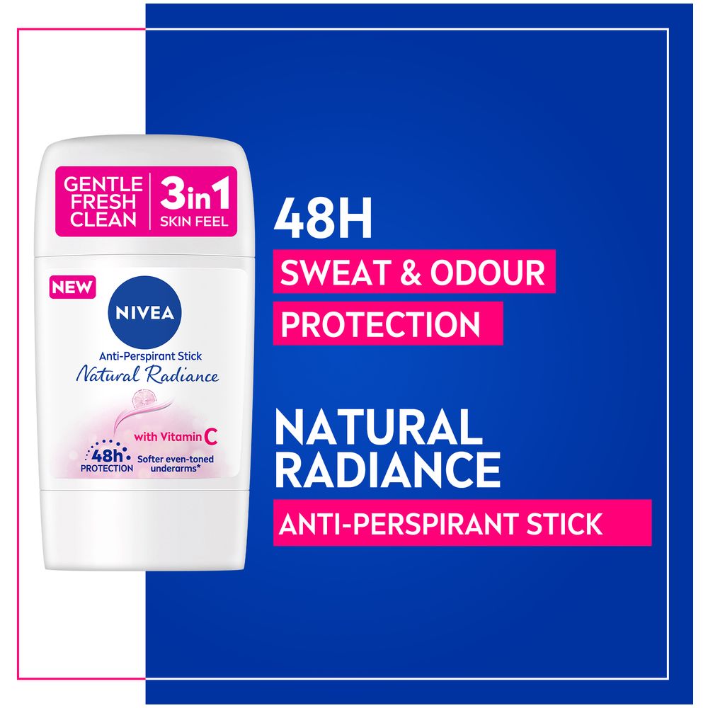 Nivea - Women Natural Radiance Antiperspirant Stick - 50 ml