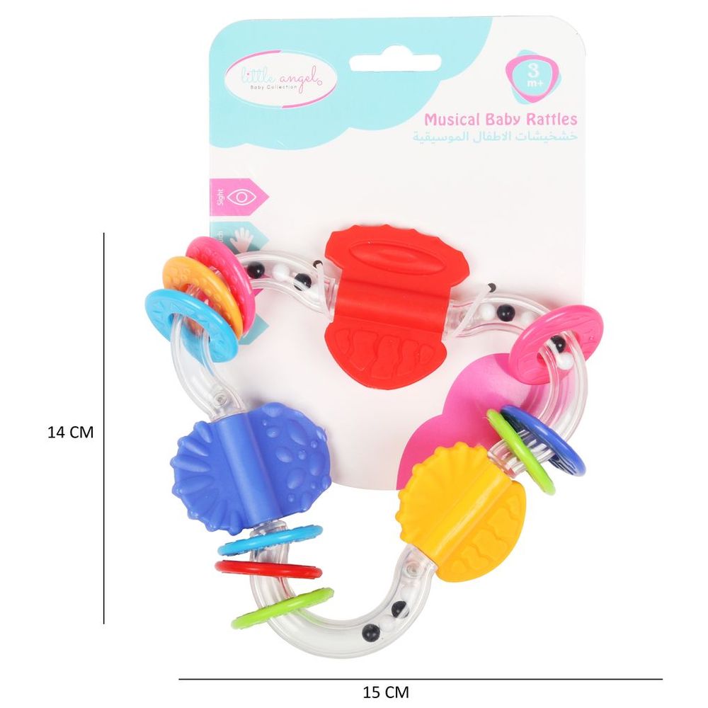 Little Angel - Baby Rattle Teether Activity Toy Infant 0-12M